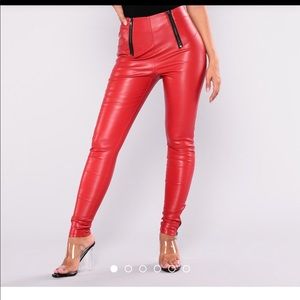 Fashion nova red pants
